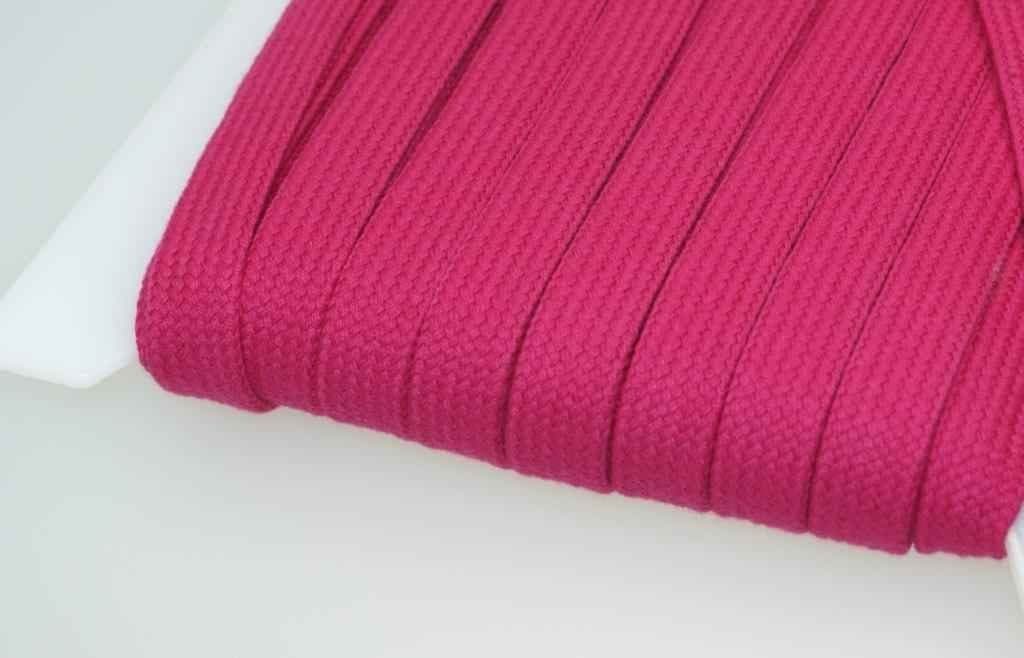 Picture of 3m flat cord made of cotton - 15mm wide - color: pink