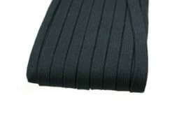 Picture of 3m flat cord made of cotton - 15mm wide - color: black