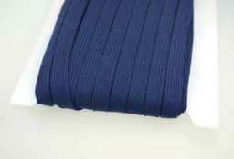 Picture of 3m flat cord made of cotton - 15mm wide - color: dark blue