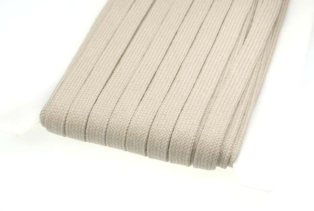 Picture of 3m flat cord made of cotton - 15mm wide - color: nature