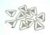 Picture of triangles for suspenders - 30mm - nickel-plated - 10 pieces