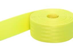 Picture of 1m safety belt - neon yellow - made of polyamide - 38mm wide - maximum load: 1,5t
