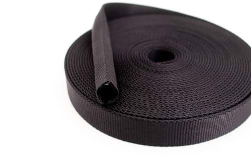 Picture of 10m Schlauchgurt /Schlauchband aus Polyamid, 25mm breit, schwarz