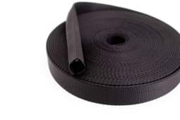 Picture of hose belt - 40mm wide- color: black - 100m roll