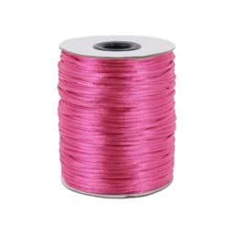 Picture of 100m roll satin cord -  2mm thick - color: pink