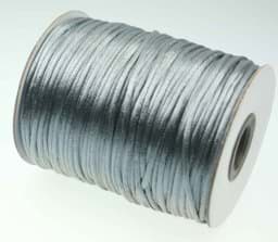 Picture of 100m roll satin cord -  2mm thick - color: gray