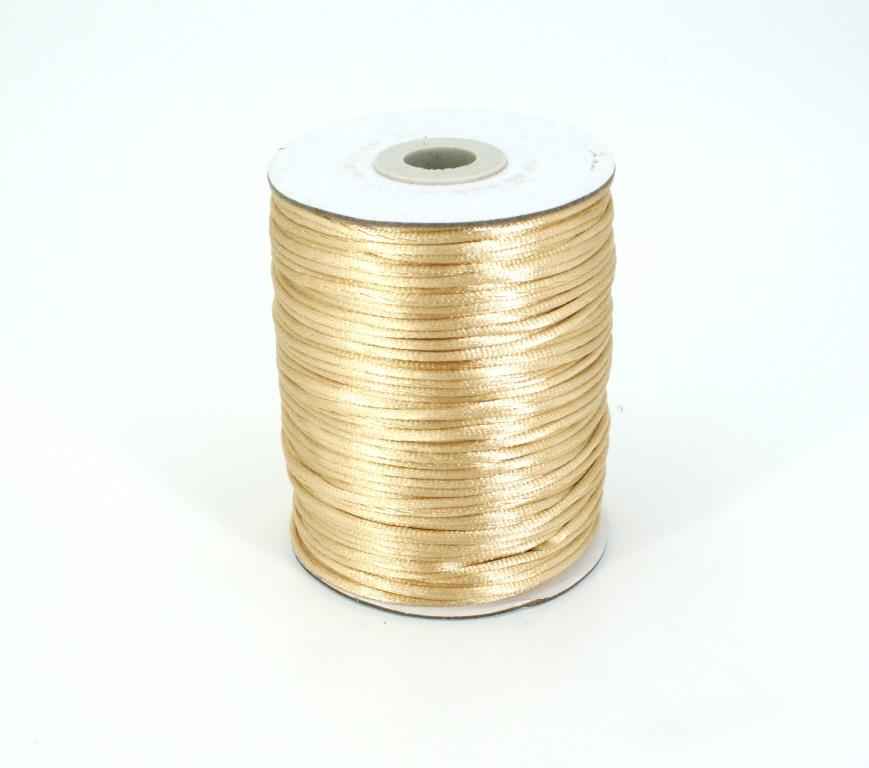 Picture of 100m satin cord - 2mm thick - colour: dark creamy