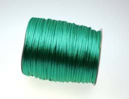 Picture of 100m roll satin cord -  2mm thick - color: green