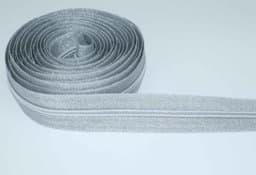 Picture of 5m zipper, 5mm rail, color: silver