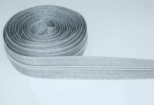 Picture of 5m zipper, 5mm rail, color: silver