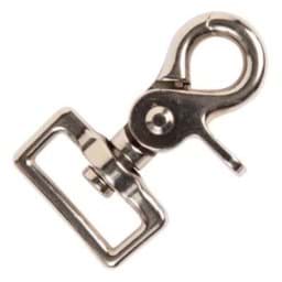 Picture of scissor carabiner made of zinc die-casting - 6,3cm long - for 25mm webbing - 1 piece