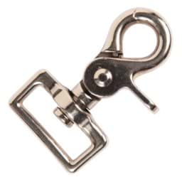 Picture of scissor carabiner made of zinc die casting, 6,3cm long, for 25mm wide webbing - 10 pieces