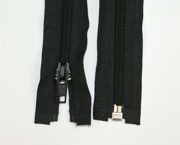 Picture of zipper separable - 50cm long - colour: black - 10 pieces