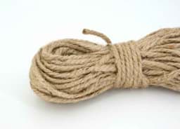 Picture of 5mm jute rope natural fibre - twisted - 20m