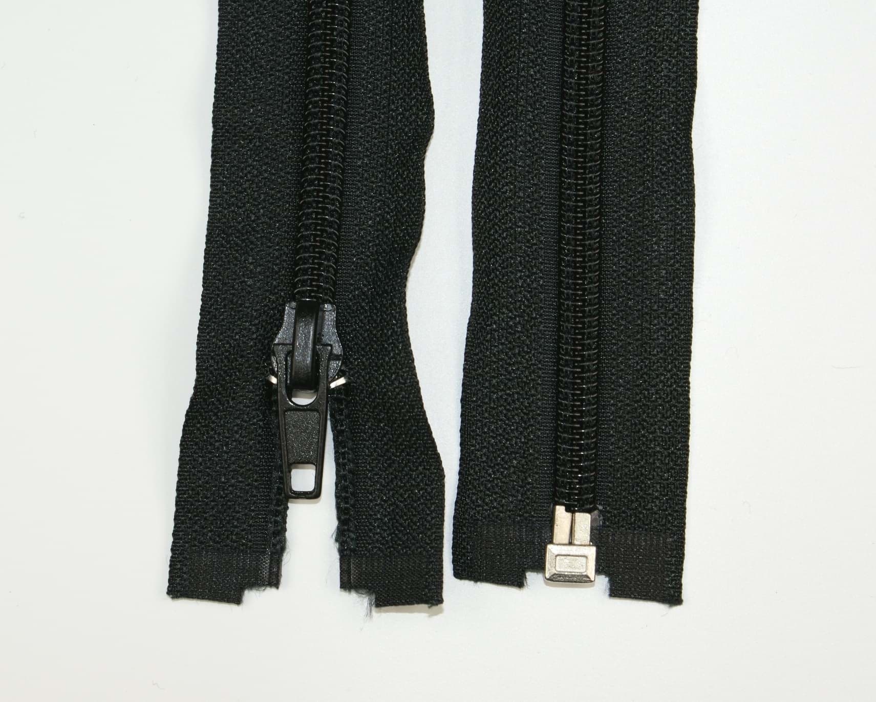 Picture of zipper separable - 100cm long - colour: black - 10 pieces