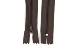 Picture of zipper - 12cm long - colour: dark brown - 25 pieces