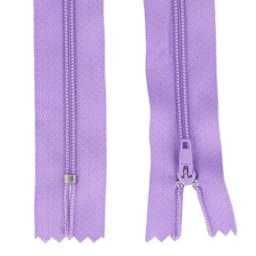 Picture of 25 zippers 3mm - 18cm long - color: dark lavender