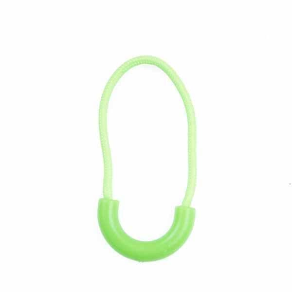 Picture of zipper pendant / zipper-strap - green - 10 pieces