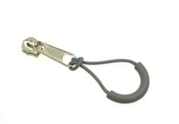 Picture of zipper pendant / zipper-strap - grey - 10 pieces