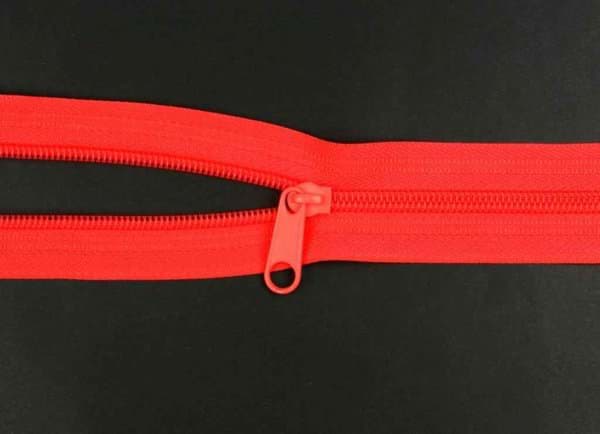 Picture of slider for 5mm zippers, color: neon orange - 10 pieces