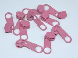 Picture of Slider for zippers with 5mm rail, color: dark pink - 10 pieces