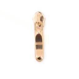 Picture of slider - golden / narrow form - for 5mm zippers - 10 pieces