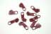 Picture of slider for 8mm zippers, color: bordeaux - 10 pieces