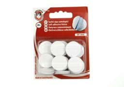 Picture of Velcro dots self-adhesive - 20mm - color: white - 20 pieces