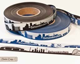 Picture of 1m Skyline webbing - 16mm wide - Gelsenkirchen black/white