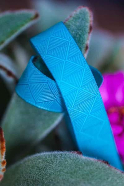 Picture of 3m roll webbing Design by Lila-Lotta - 15mm wide, forest turquoise