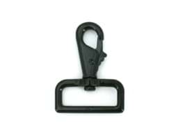 Picture of carabiner made of zinc die-casting - 38mm hole - black - 1 piece