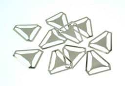 Picture of triangles for suspenders - 25mm - nickel-plated - 10 pieces