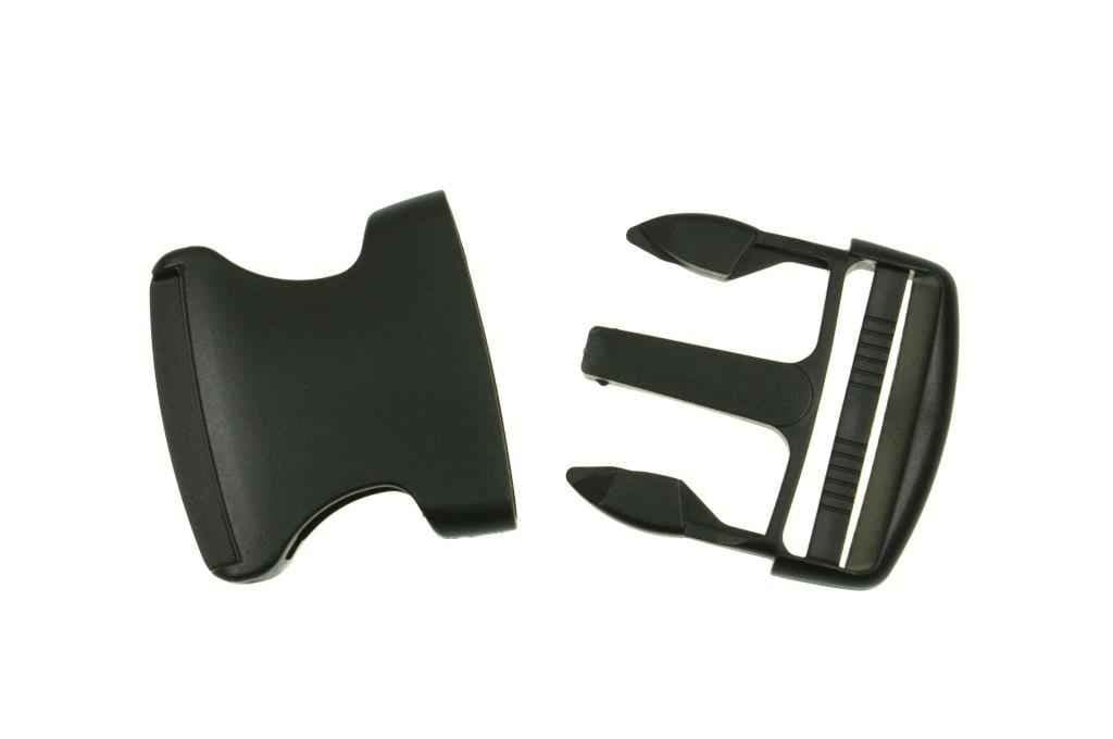 Picture of 10 buckles made of synthetic fiber- for 50mm wide webbing - adjustable from one side