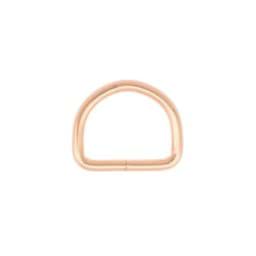 Picture of 16mm D-ring welded made of steel - rose gold - 1 piece