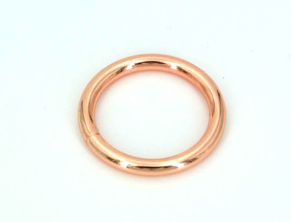 Picture of 16mm toroidal ring welded made of steel - rose gold - 1 piece