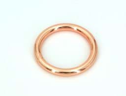 Picture of 16mm toroidal ring welded made of steel - rose gold - 1 piece