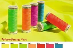 Picture of Gütermann Sew-all Thread NEON - 100m - color: neon green 3836