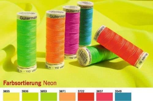 Picture of Gütermann Sew-all Thread NEON - 100m - color: neon orange 3871