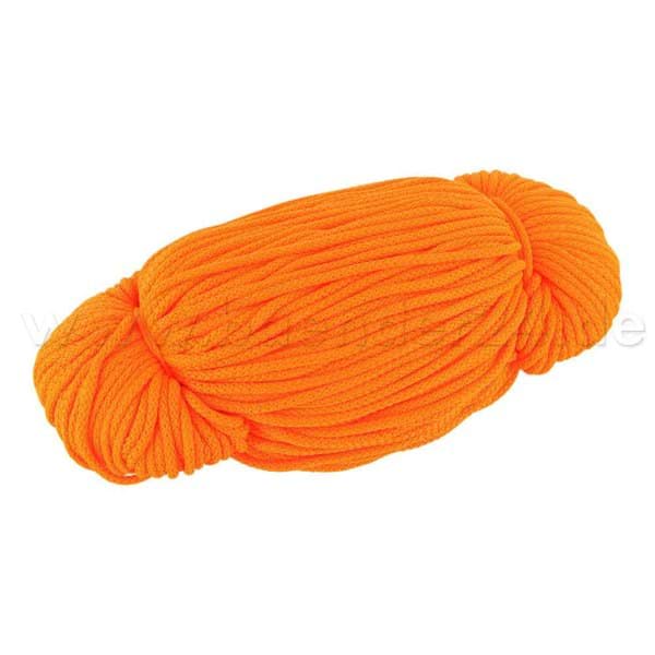Picture of 2mm thick polyester cord - 100m length - color: neon orange