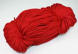 Picture of 2mm thick polyester cord - 100m length - color: red