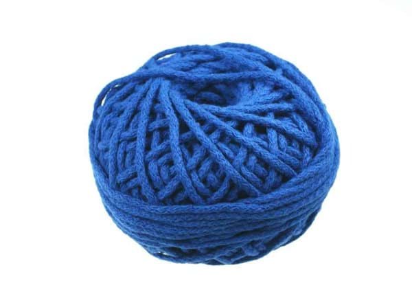 Picture of 50m cotton cord - 3mm thick - color: blue