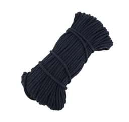 Picture of 50m cotton cord - 6mm thick with core - colour: dark blue