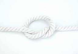Picture of 5m cotton cord, twisted - colour: white - 8mm thick