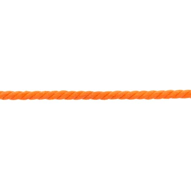 Picture of 5m cotton cord, twisted - colour: orange - 8mm thick