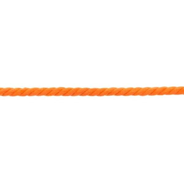Picture of 5m cotton cord, twisted - colour: orange - 8mm thick