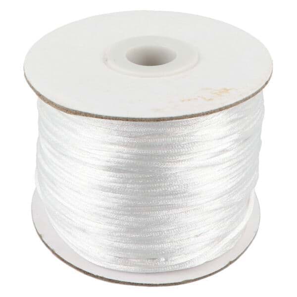 Picture of 100m roll satin cord -  1mm thick - color: white