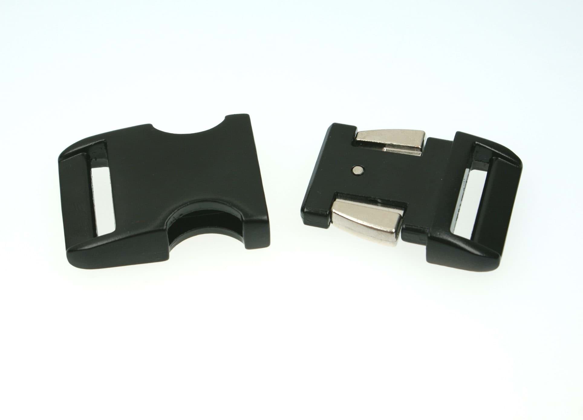 Picture of buckle made of aluminium for 25mm wide webbing - black - 1 piece