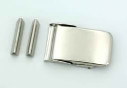 Picture of belt buckle nickel-plated - for 30mm wide webbing - 2 pieces