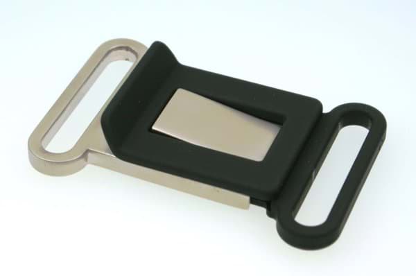 Picture of buckle for 40mm wide webbing - black / silver - 1 piece