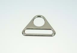 Picture of triangle made of metal - nickle-plated - 32mm hole - 10 pieces